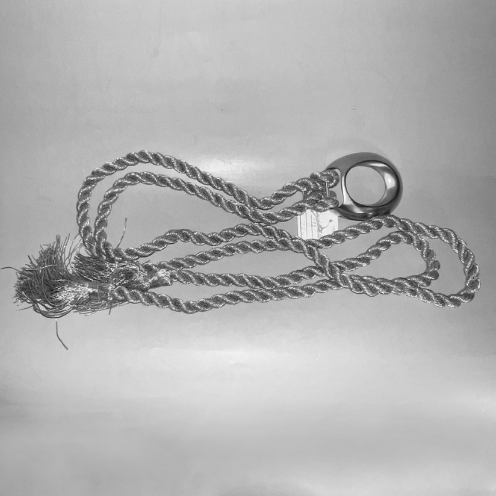 Metallic Silver Rope Belt - Picture 2 of 4